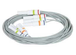 Connection cable for PHYSIOPADS adhesive electrodes, set of 4 (I/II)
