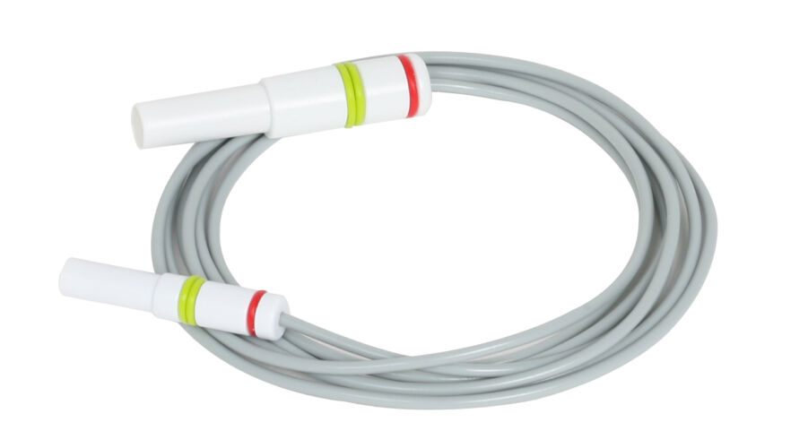 Connection cable for PHYSIOPADS adhesive electrodes, red/green