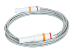 Connection cable for PHYSIOPADS adhesive electrodes, red/orange