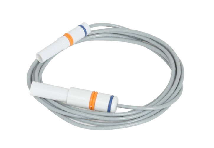Connection cable for PHYSIOPADS adhesive electrodes, blue/orange