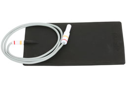 Plattenelektrode EF 200 mit Kabel, rot/orange