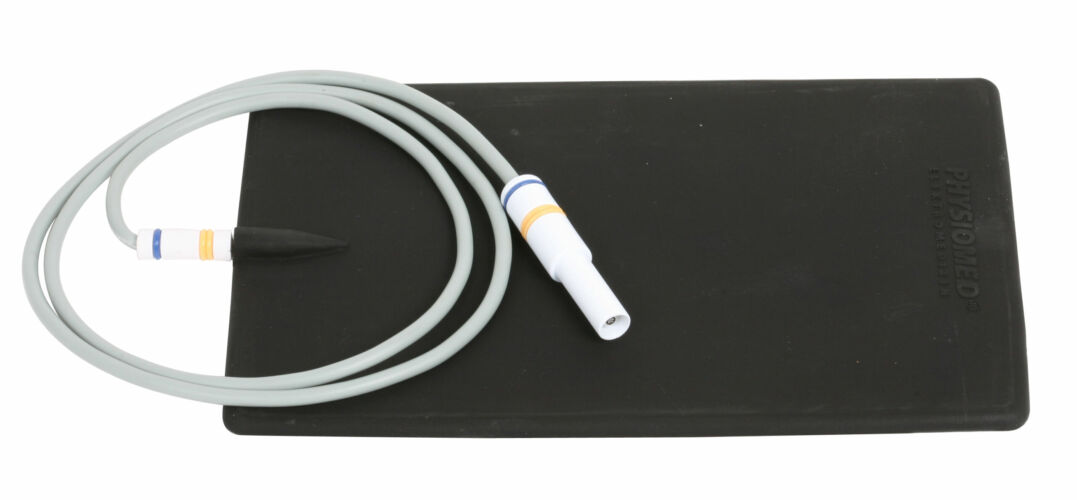 Plattenelektrode EF 200 mit Kabel, blau/orange